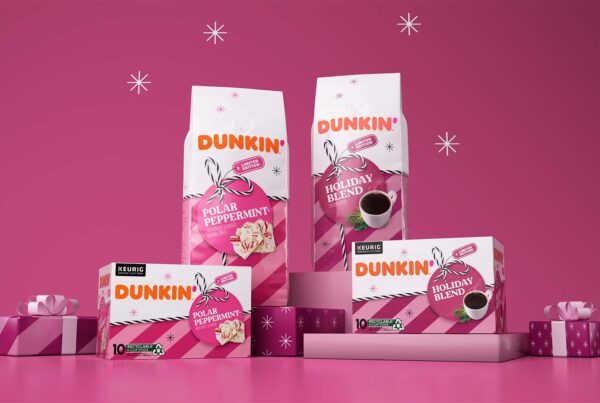 Dunkin' Winter Coffee design